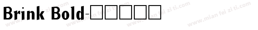 Brink Bold字体转换